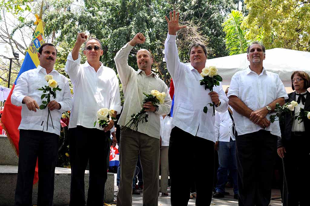 Visita de los Cinco a Venezuela 02